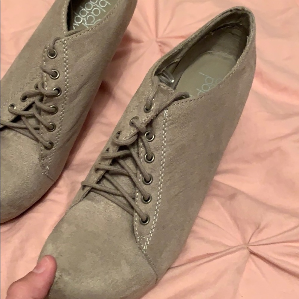 Laced up booties